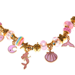 Apyrankių vėrimo rinkinys BEADS pakabukai CHARMS + krepšelis ZA4692 - Image 2