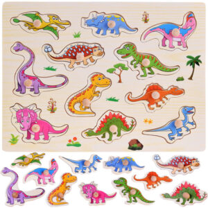 Medinis dinozaurų dėlionė 11 dalių dėlionė ZA4723
