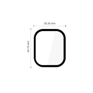 HIBRIDINIS STIKLAS Tech-Protect GLASS FLEX+ 2-PACK XIAOMI REDMI WATCH 6 JUODAS - Image 2