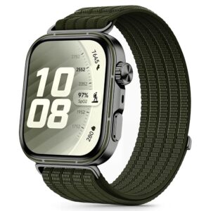 Tech-Protect NYLON Huawei Watch Fit 3 / 4 / 4 Pro / 5 / 5 Pro KARINĖ ŽALIA