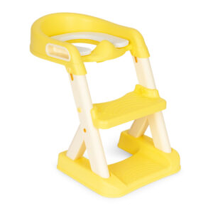 Vaikiškas tualeto puodukas su laipteliais, geltonas, ECOTOYS - Image 2