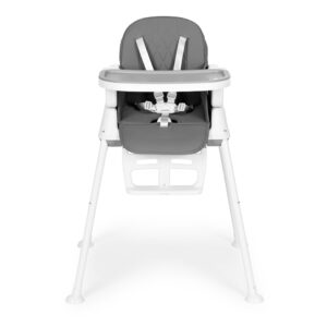 Sulankstoma vaikiška maitinimo kėdutė 3-in-1, pilka, ECOTOYS - Image 2