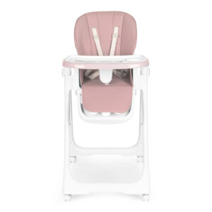 Aukšta kėdutė su aukščio reguliavimu, eko odos apmušalais, saugos diržais ir dvigubu padėklu, rožinė, ECOTOYS - Image 2