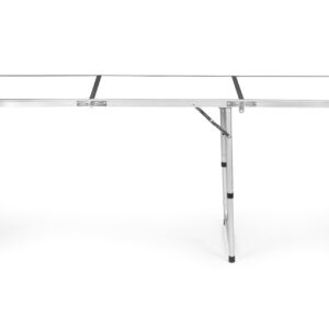 Stovyklavimo stalas, sulankstomas stovyklavimo stalas, baltas 180x60 cm stalviršis, MultiGarden - Image 2