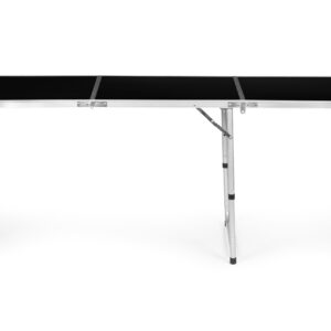 Stovyklavimo stalas, sulankstomas stovyklavimo stalas, juodas 180x60 cm stalviršis, MultiGarden - Image 2