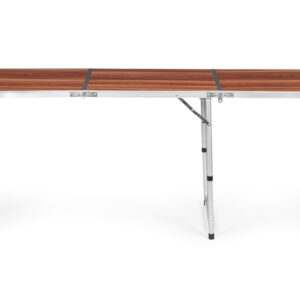 Stovyklavimo stalas, sulankstomas stovyklavimo stalas, rudas 180x60 cm stalviršis, MultiGarden - Image 2