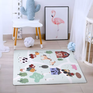 Didelis EVA putų kilimėlis vaikams Farma 90,5x90,5 cm 21 vnt. ECOTOYS - Image 2