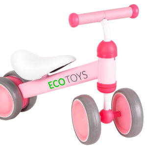 Balansinis dviratis, treniruoklis, mini dviratis vaikams, rožinis ECOTOYS - Image 2