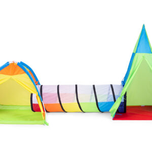 Vaikiška palapinė žaidimų aikštelė 3-in-1 iglu tipi tunelis IPLAY - Image 2