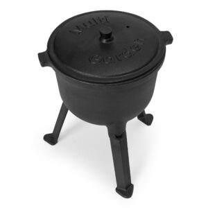Ketaus pastatomas katilas 5L, medžiotojo puodas, laužo kepsninė, MultiGarden - Image 2