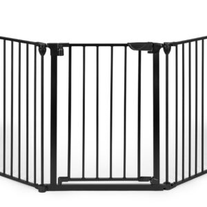 Apsauginiai varteliai vaikams ir naminiams gyvūnams, 5 segmentai, 60 cm, metaliniai, juodi, ECOTOYS - Image 2