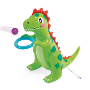 Pripučiamas baseinas vaikams vandens žaidimų aikštelė 201x157x69 cm čiuožykla fontanas dinozauras INTEX 56139 - Image 2