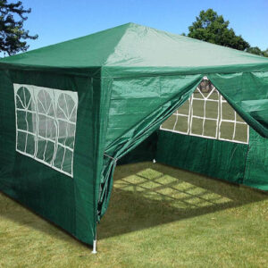 Sodo komercinė pavėsinė-palapinė, 3x3 m, 4 sienos, žalia, MultiGarden - Image 2