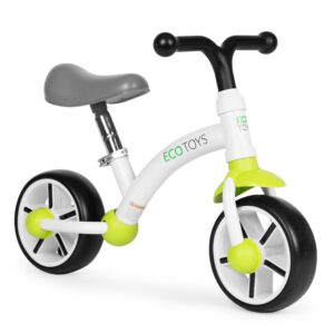 Balansinis dviratis vaikams, EVA ratai, reguliuojama sėdynė, žalias, ECOTOYS - Image 2