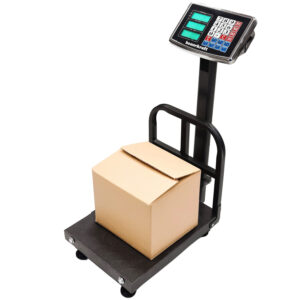 Elektroninės svarstyklės 200 kg, sandėliui, parduotuvei, platforminės, krovininės, pramoninės, LCD - Image 2