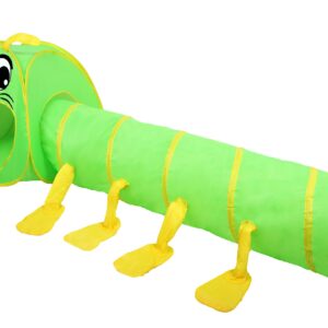 „Caterpillar“ žaidimų palapinė su tuneliu, „Pop-Up“ 2-in-1 rinkinys IPLAY - Image 2