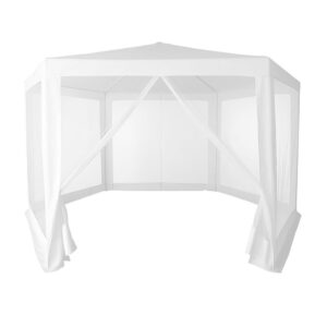 Sodo prekybinė palapinė 2x2x2 m su tinkleliu nuo uodų, balta MultiGarden - Image 2