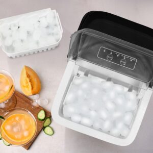 Buitinis ledo gaminimo aparatas kubeliams ir smulkintam ledui 12 kg 100W IDEAL - Image 2
