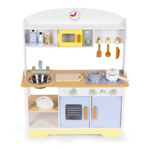Vaikiška virtuvėlė, orkaitė, skalbimo mašina, mikrobangų krosnelė, 12 priedų ECOTOYS - Image 2