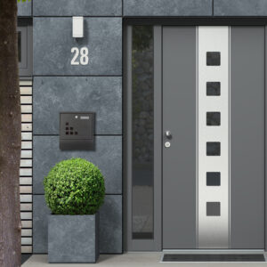 Pašto dėžutė iš cinkuoto plieno, antracito spalvos ModernHome - Image 2