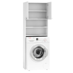 Vonios kambario spintelė virš skalbimo mašinos, lentyna, 183 cm ModernHome - Image 2