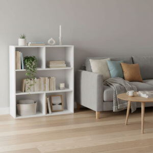 Moderni pastatoma lentyna svetainei ir miegamajam, 3 lygių, balta, ModernHome - Image 2