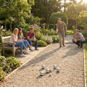 „Boules“ žaidimo rinkinys „Petanque“, 6 rutuliai + dėklas ir priedai - Image 2