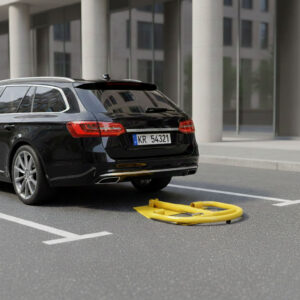 Sulankstomas parkavimo užraktas 40 cm su raktu - Image 2