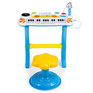Klaviatūra vargonai pianinas su mikrofonu MP3 mėlynas - Image 2