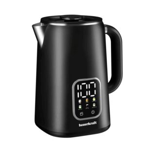 Belaidis elektrinis virdulys 1,7 l, išmanus, su temperatūros reguliavimu, besisukantis pagrindas, juodas - Image 2