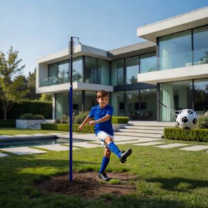 Tetherball futbolo treniruočių rinkinys su virve, stulpu, spyruokle, kamuoliu ir pompa, MOVEPRO - Image 2