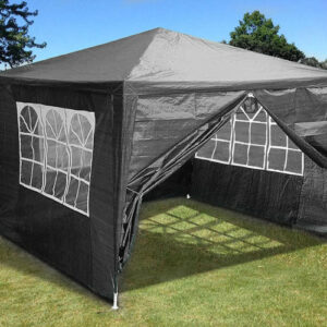 Komercinė sodo pavėsinė-palapinė, 3x3 m, 4 sienos, pilka, MultiGarden - Image 2
