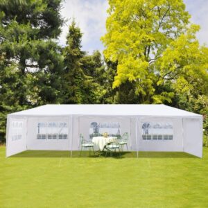 Sodo komercinė pavėsinė-palapinė, 3x9 m, 8 sienelės, balta, MultiGarden - Image 2