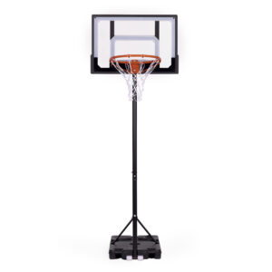 Laisvai pastatomas reguliuojamas krepšinio stovas iki 210 cm su lenta ir lanku MOVEPRO - Image 2