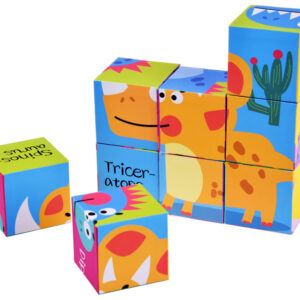 Didelės kaladėlės Dinosaurus dėlionė 6 paveikslėliai ZA 4729 - Image 5