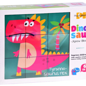 Didelės kaladėlės Dinosaurus dėlionė 6 paveikslėliai ZA 4729 - Image 6