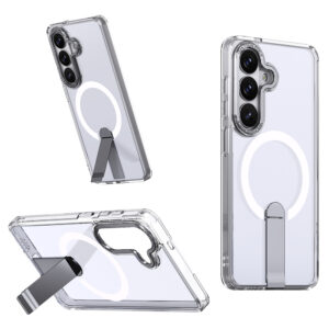 Hybrid Armor X dėklas skirtas Samsung Galaxy S26 Plus with Stand, suderinamas su MagSafe - skaidrus