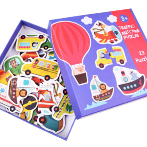 Vaikiška dėlionė 23 detalių VEHICLE PUZZLE – sujunk 2 detales ZA4750 - Image 6