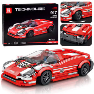 Techninių blokų sportinis automobilis Living Legend 917 RED, 355 dalių, ZA4754