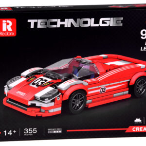 Techninių blokų sportinis automobilis Living Legend 917 RED, 355 dalių, ZA4754 - Image 7