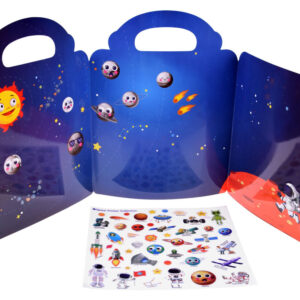 Lipdukų knyga edukacinis albumas KOSMOSAS PLANETOS ateiviai ZA4761 - Image 7