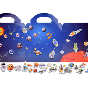 Lipdukų knyga edukacinis albumas KOSMOSAS PLANETOS ateiviai ZA4761 - Image 8