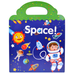 Lipdukų knyga edukacinis albumas KOSMOSAS PLANETOS ateiviai ZA4761 - Image 5