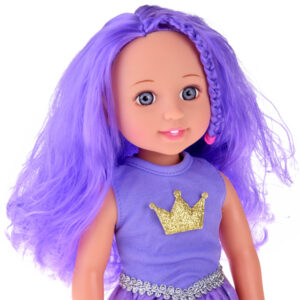 Lėlė Queen of Purple su violetiniais plaukais 38 cm ZA4766 - Image 3