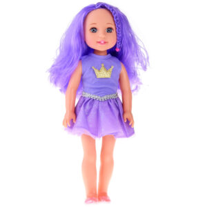 Lėlė Queen of Purple su violetiniais plaukais 38 cm ZA4766 - Image 2
