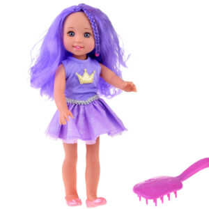 Lėlė Queen of Purple su violetiniais plaukais 38 cm ZA4766 - Image 7