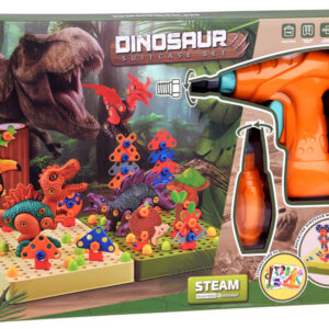 Dinozaurų pasaulio konstravimo rinkinys, gręžiami varžtai ZA4780 - Image 6