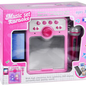 Muzikinis garsiakalbis rožinis Boombox vaikams su mikrofonu IN0166 - Image 5