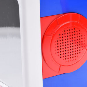 Muzikinis „boombox“ mėlynas garsiakalbis vaikams su mikrofonu IN0167 - Image 5