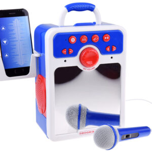 Muzikinis „boombox“ mėlynas garsiakalbis vaikams su mikrofonu IN0167 - Image 6